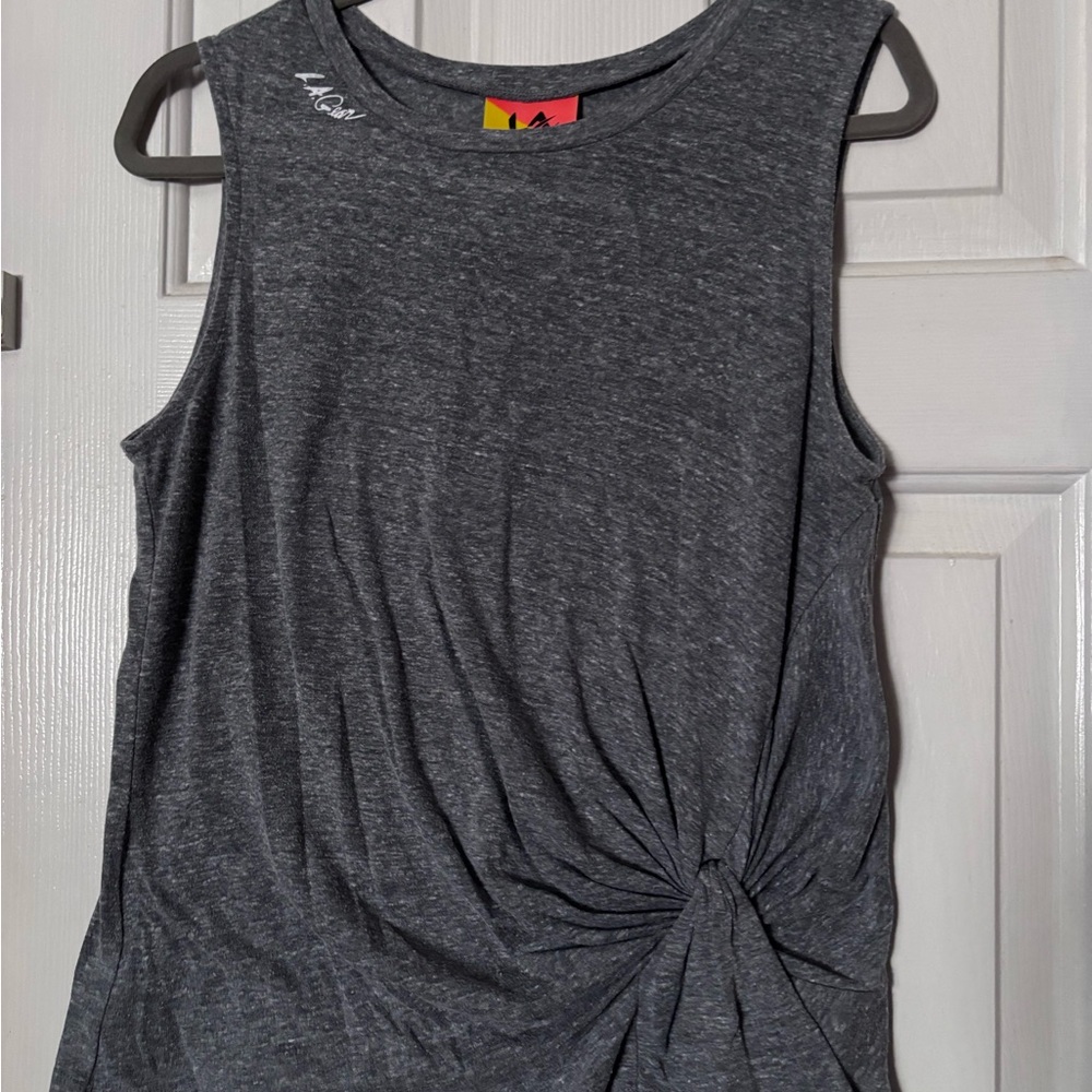 L.A. Gear Charcoal Twist Crop Top